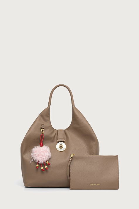 Love Moschino Torebka shopper damska z imitacji skóry beżowa JC4238PP0PKI0105