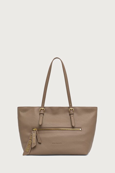 Love Moschino Torebka shopper damska z imitacji skóry beżowa JC4228PP0PKG0105