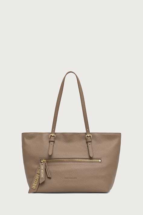 Love Moschino Torebka shopper damska z imitacji skóry beżowa JC4228PP0PKG0105