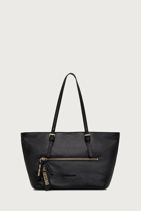 Love Moschino Torebka tote damska z imitacji skóry czarna JC4228PP0PKG0000