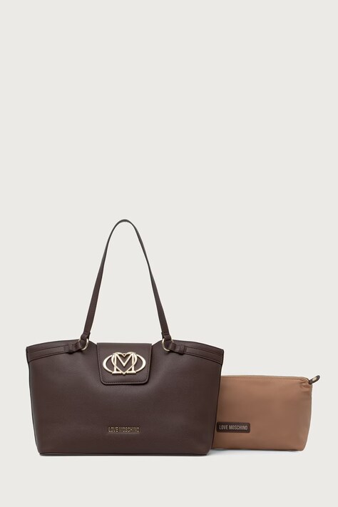 Love Moschino Torebka shopper damska brązowa JC4206PP0PKB0313