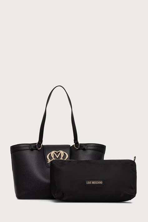 Love Moschino Torebka damska z imitacji skóry czarna JC4206PP0PKB0000