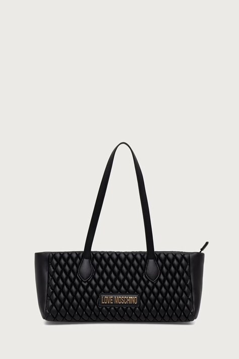 Love Moschino Torebka bagietka damska z imitacji skóry czarna JC4291PP0PK1200A
