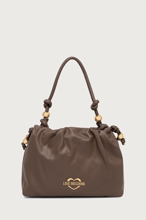 Love Moschino Torebka damska z imitacji skóry brązowa JC4286PP0PK1020A