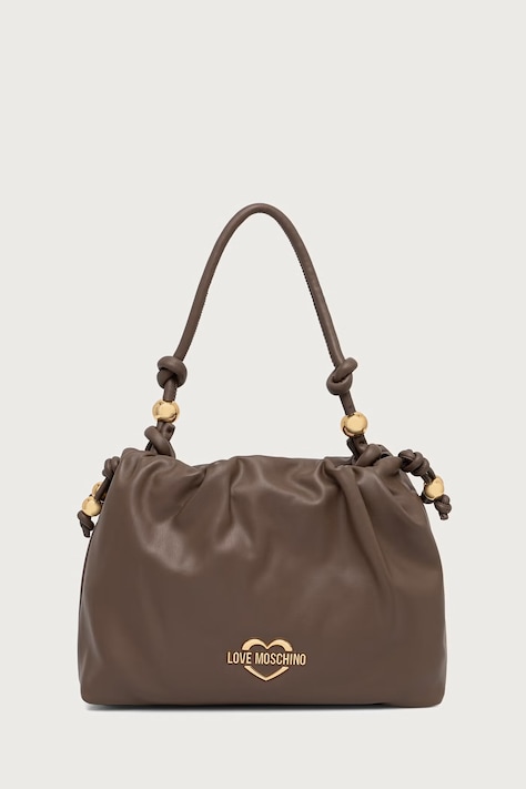 Love Moschino Torebka damska z imitacji skóry brązowa JC4286PP0PK1020A
