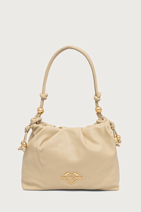 Love Moschino Torebka damska skórzana beżowa JC4286PP0PK1012A