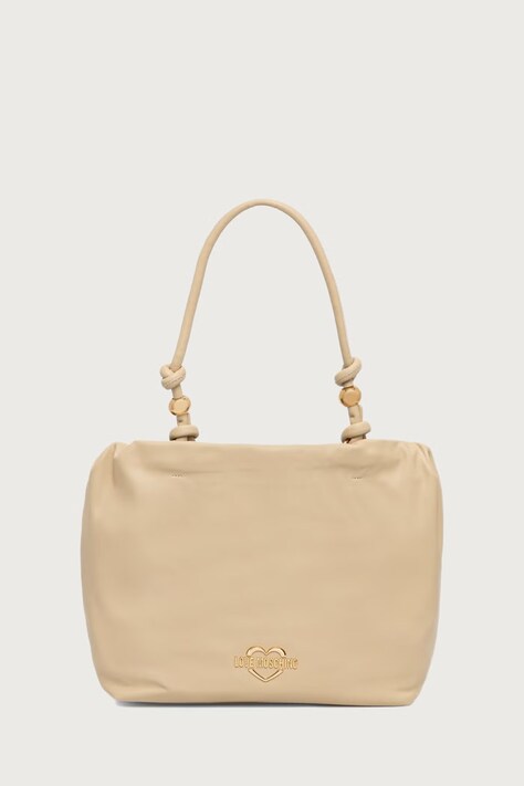 Love Moschino torebka shopper damska z imitacji skóry brązowa JC4284PP0PK1012A