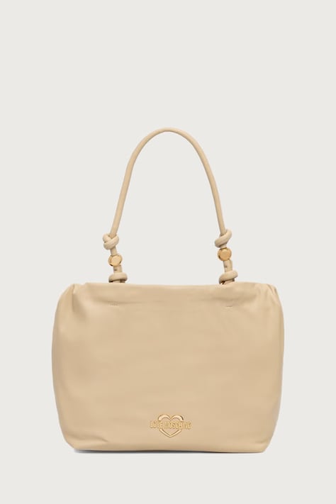Love Moschino torebka shopper damska z imitacji skóry brązowa JC4284PP0PK1012A