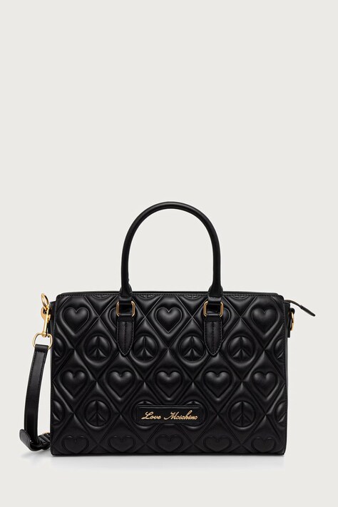 Love Moschino Torebka damska z imitacji skóry czarna JC4263PP0PKQ0000