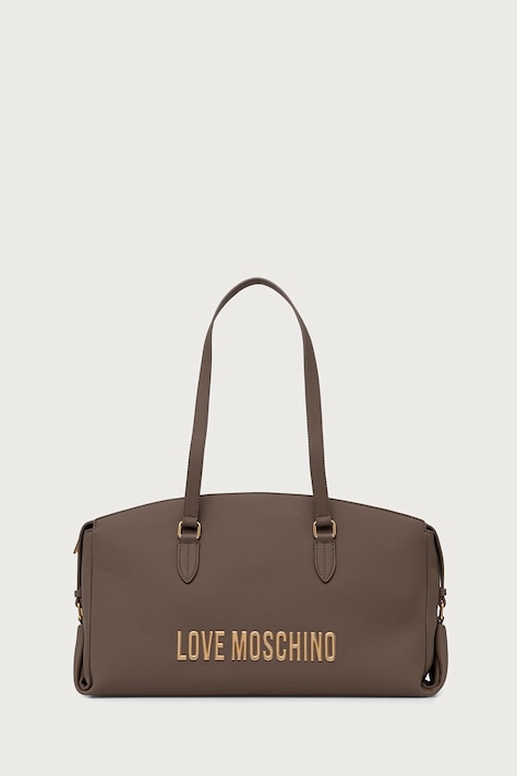 Love Moschino Torebka shopper damska z imitacji skóry brązowa JC4251PP0PKD0203