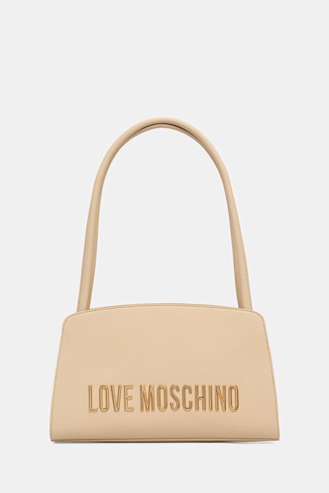 Love Moschino torebka shopper damska z imitacji skóry beżowa JC4187PP1PKD0129