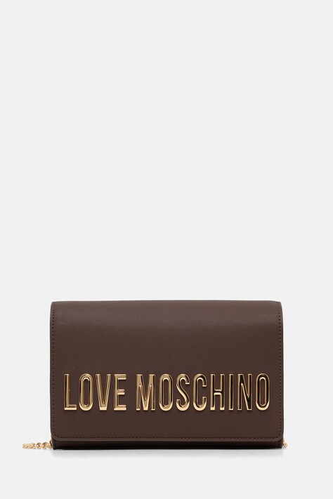 Love Moschino torebka crossbody damska z imitacji skóry brązowa JC4103PP1PKD0300