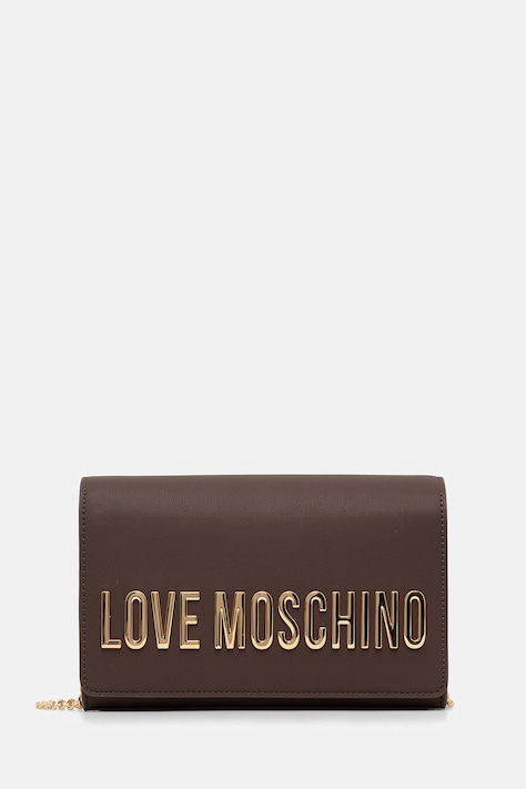 Love Moschino torebka crossbody damska z imitacji skóry brązowa JC4103PP1PKD0300