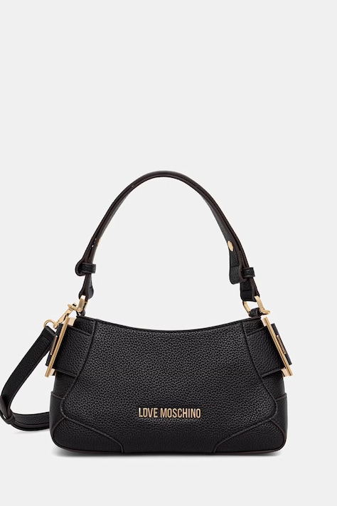 Love Moschino torebka crossbody damska z imitacji skóry czarna JC4098PP1PLT1000