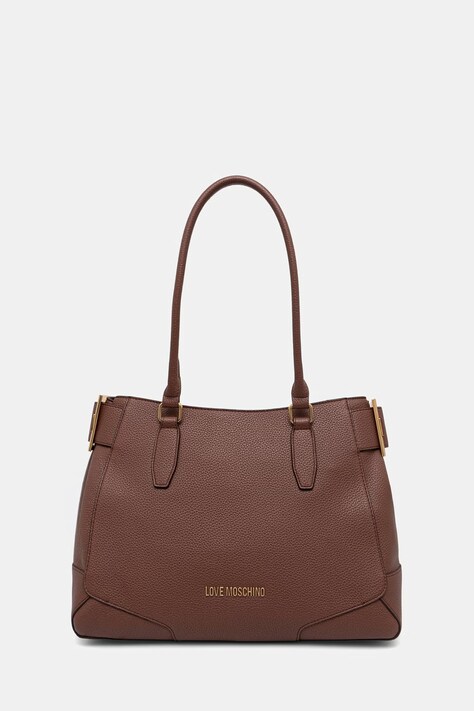 Love Moschino torebka tote damska z imitacji skóry brązowa JC4095PP1PLT1200