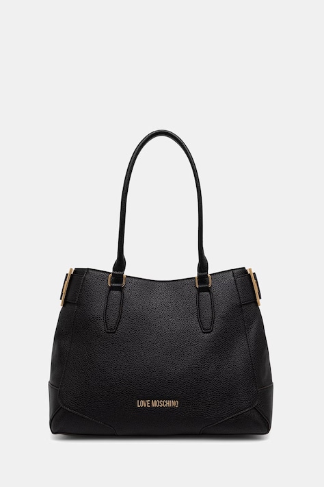 Love Moschino torebka shopper damska z imitacji skóry czarna JC4095PP1PLT1000