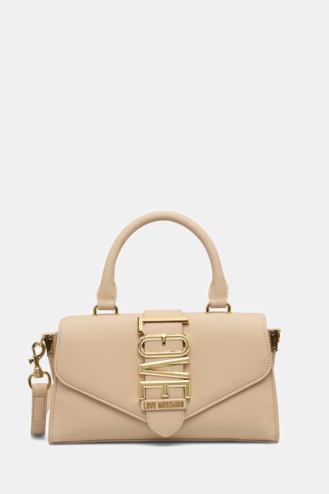 Love Moschino torebka crossbody damska z imitacji skóry beżowa JC4083PP1PLE1129