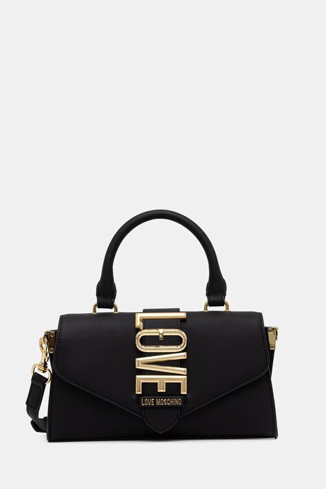 Love Moschino torebka crossbody damska z imitacji skóry czarna JC4083PP1PLE1000