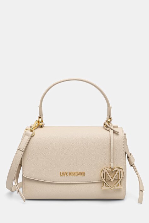 Love Moschino torebka damska z imitacji skóry beżowa JC4061PP1PLL0110