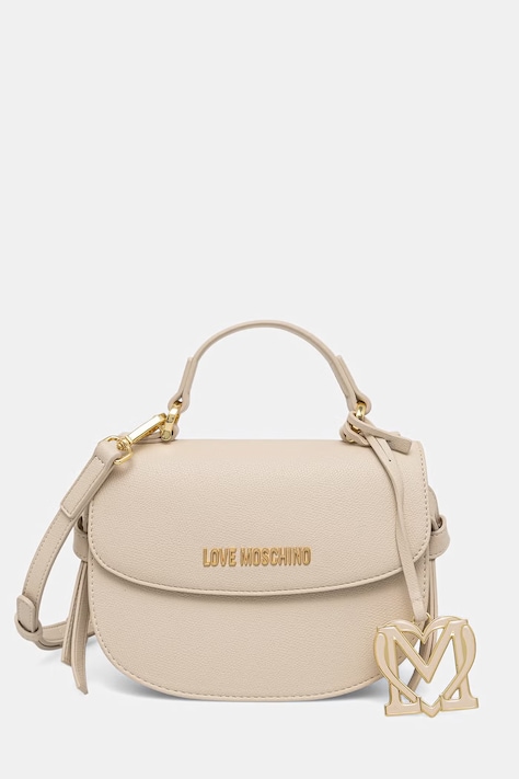 Love Moschino torebka crossbody damska z imitacji skóry beżowa JC4057PP1PLL0110