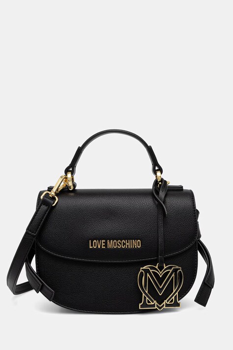 Love Moschino torebka crossbody damska z imitacji skóry czarna JC4057PP1PLL0000