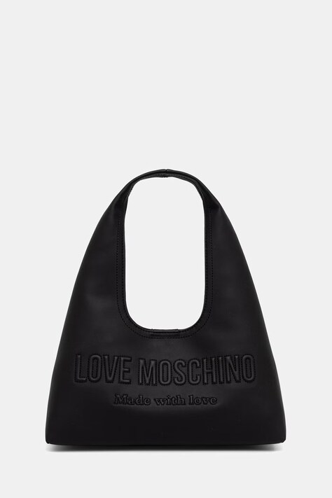 Love Moschino torebka hobo damska z imitacji skóry czarna JC4047PP1PLE0000