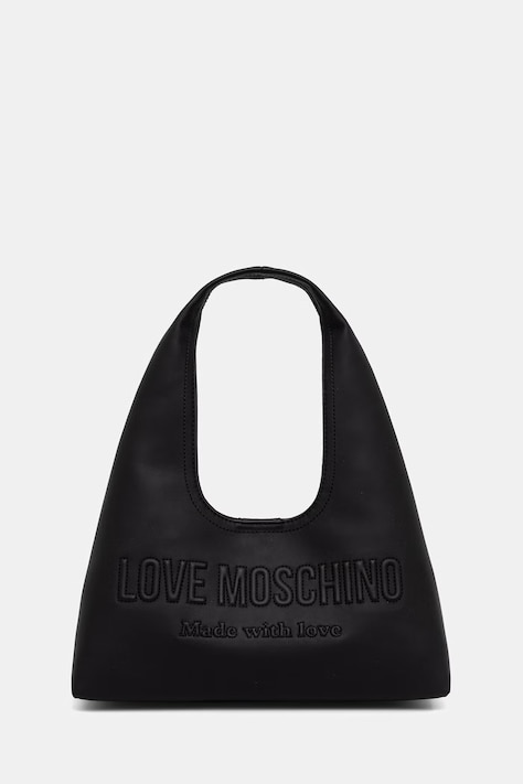 Love Moschino torebka hobo damska z imitacji skóry czarna JC4047PP1PLE0000