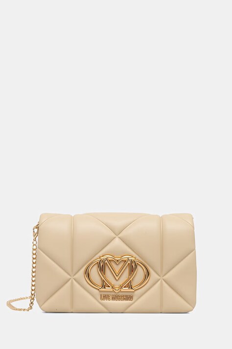 Love Moschino torebka damska z imitacji skóry beżowa JC4043PP1PLC0129