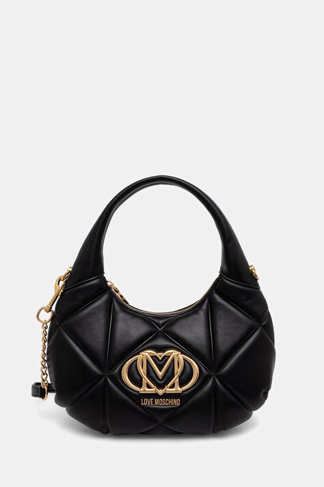 Love Moschino torebka crossbody damska z imitacji skóry czarna JC4039PP1PLC0000
