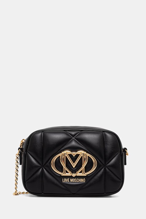 Love Moschino torebka crossbody damska z imitacji skóry czarna JC4038PP1PLC0000