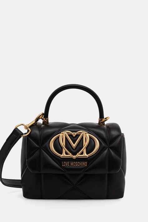 Love Moschino torebka crossbody damska z imitacji skóry czarna JC4035PP1PLC0000