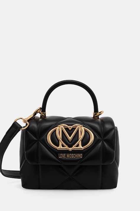 Love Moschino torebka crossbody damska z imitacji skóry czarna JC4035PP1PLC0000