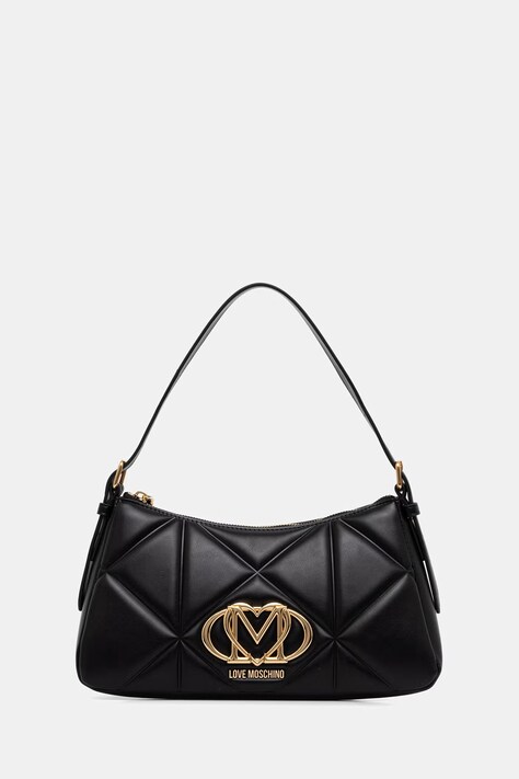 Love Moschino torebka bagietka damska z imitacji skóry czarna JC4032PP1PLC0000