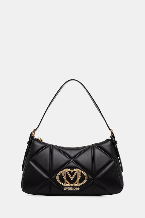 Love Moschino torebka bagietka damska z imitacji skóry czarna JC4032PP1PLC0000