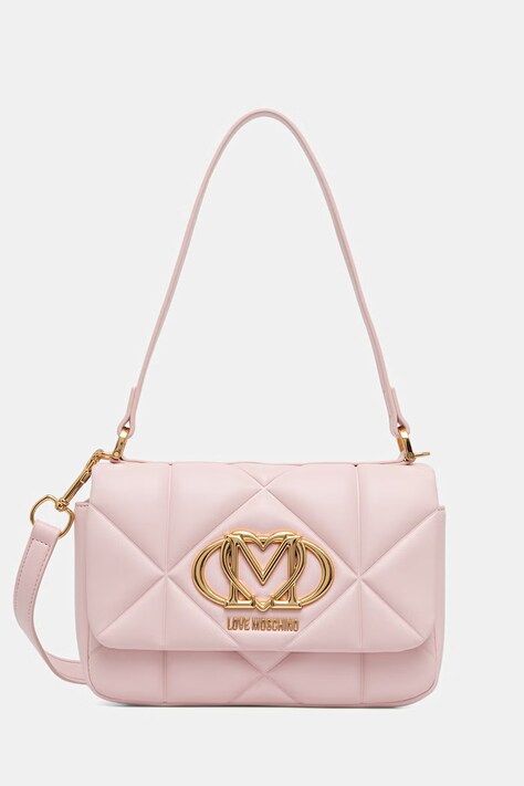 Love Moschino torebka crossbody damska z imitacji skóry różowa JC4031PP1PLC0601