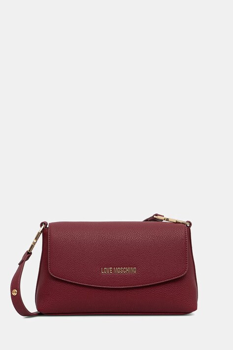 Love Moschino torebka damska z imitacji skóry bordowa JC4017PP1PLB0552