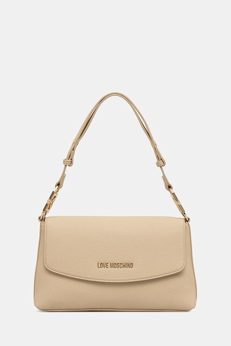 Love Moschino torebka crossbody damska z imitacji skóry beżowa JC4017PP1PLB0129