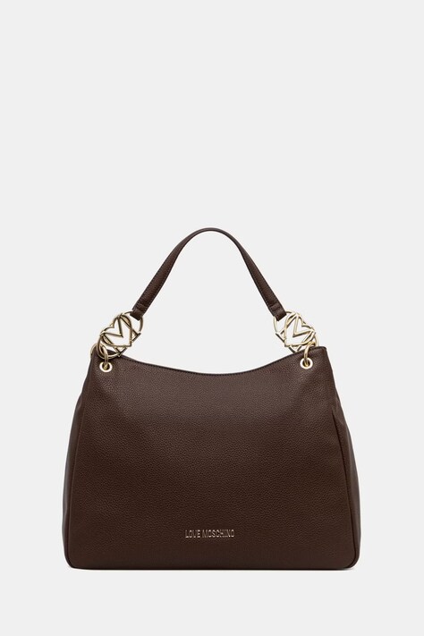 Love Moschino torebka shopper damska z imitacji skóry brązowa JC4014PP1PLB0300