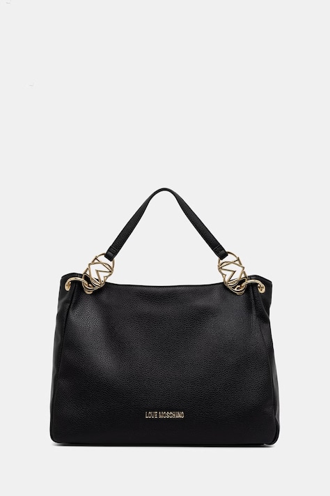 Love Moschino Torebka na telefon damska z imitacji skóry czarna JC4014PP1PLB0000