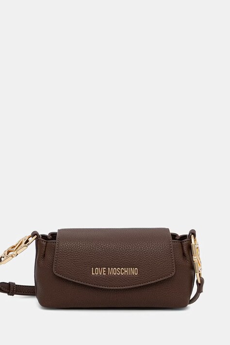 Love Moschino torebka crossbody damska z imitacji skóry brązowa JC4013PP1PLB0300