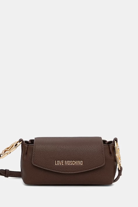Love Moschino torebka crossbody damska z imitacji skóry brązowa JC4013PP1PLB0300