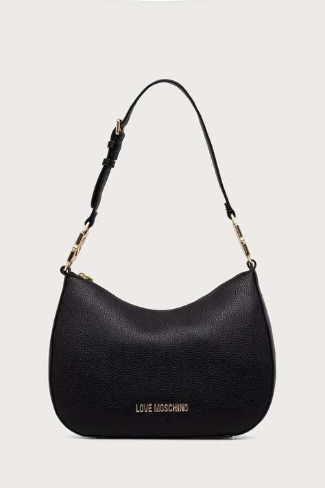Love Moschino torebka hobo damska z imitacji skóry czarna JC4012PP1PLB0000