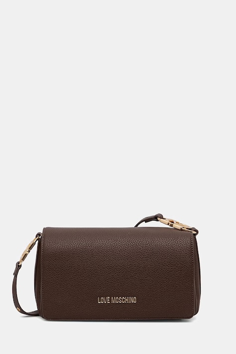 Love Moschino torebka crossbody damska z imitacji skóry brązowa JC4008PP1PLB0300