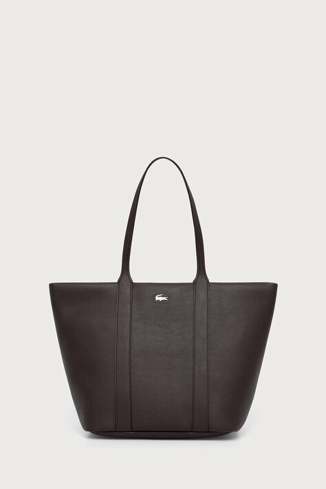 Lacoste torebka shopper damska z imitacji skóry brązowa NF5519EG