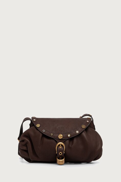 Miss Sixty Torebka crossbody damska skórzana brązowa 6M3GJ80700