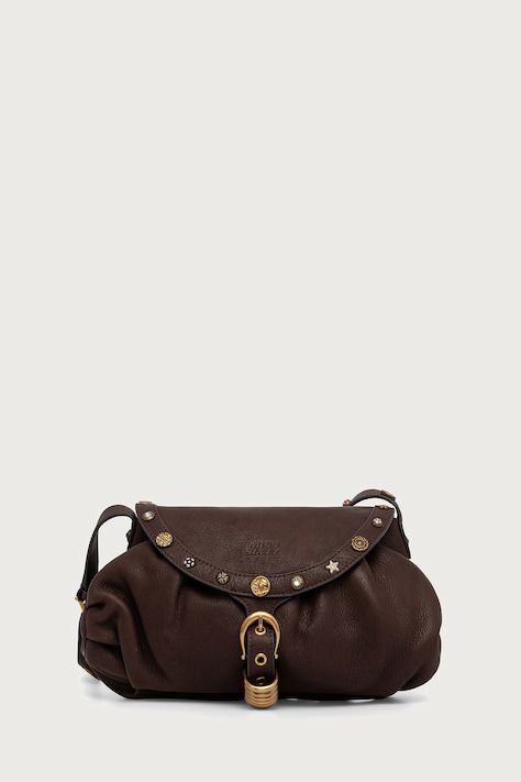 Miss Sixty Torebka crossbody damska skórzana brązowa 6M3GJ80700