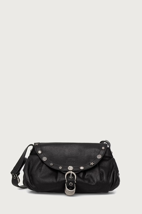 Miss Sixty Сумка crossbody для женщин кожаная чёрная 6M3GJ80700