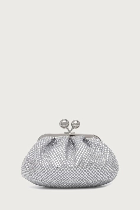 Weekend Max Mara Torebka crossbody damska WKAVINO srebrna 2625516015600