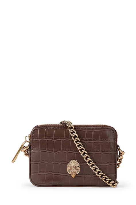 Kurt Geiger London torebka crossbody damska skórzana KENSINGTON brązowa 3530130409