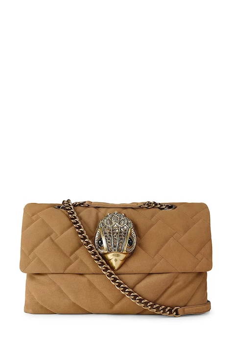 Kurt Geiger London torebka damska zamszowa KENSINGTON brązowa 5785833219